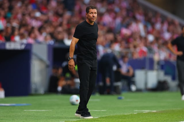 Soccer Football - LaLiga - Atletico Madrid v Elche - Riyadh Air Metropolitano, Madrid, Spain - August 23, 2025 Atletico Madrid coach Diego Simeone REUTERS/Isabel Infantes