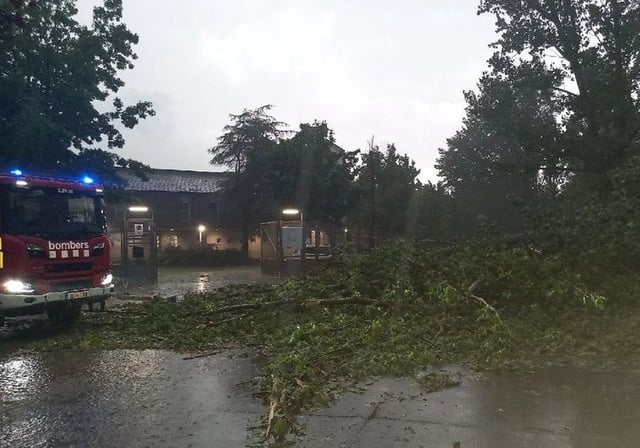 Imagen de archivo de las fuertes precipitaciones de este verano en Cataluña