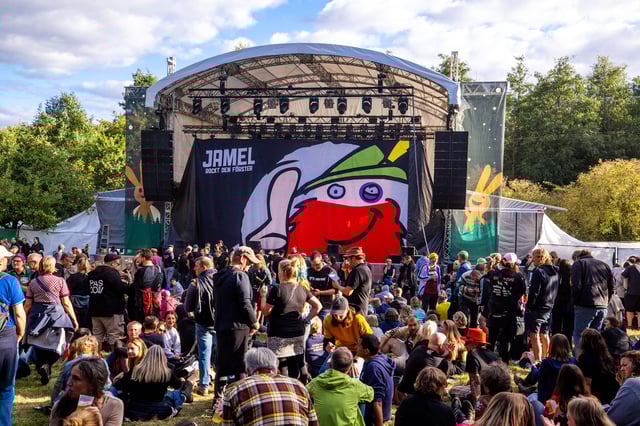 Blick auf das Festivalgelände 2025