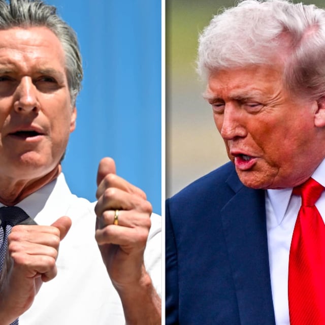 Gavin Newsom versucht Donald Trump anzugreifen