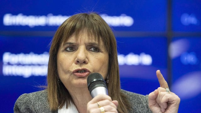 Patricia Bullrich, ministra de Seguridad y candidata a senadora nacional en las elecciones del 26 de octubre.