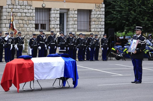 L’hommage rendu à Éric Comyn par la gendarmerie, le 2 septembre 2024.