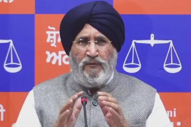 Senior SAD leader Dr Daljit Singh Cheema