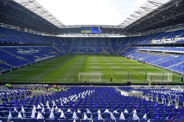 Soccer Football - Premier League - Everton v Brighton & Hove Albion - Hill Dickinson Stadium, Liverpool, Britain - August 24, 2025 General view inside the stadium before the match REUTERS/Peter Powell