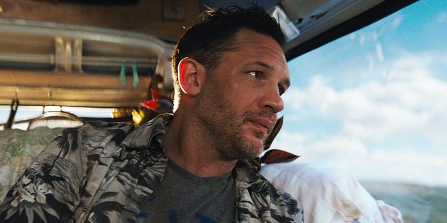Tom Hardy in a still from Venom: The Last Dance.