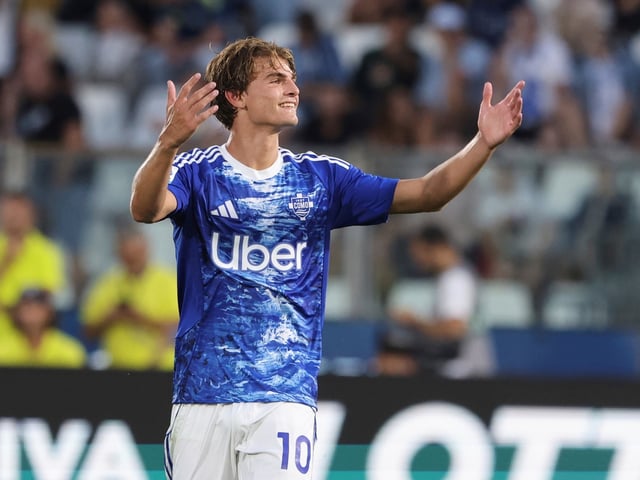 Nico Paz, la figura del Como de Italia en el inicio de la Serie A. Foto: Antonio Saia/LaPresse via AP