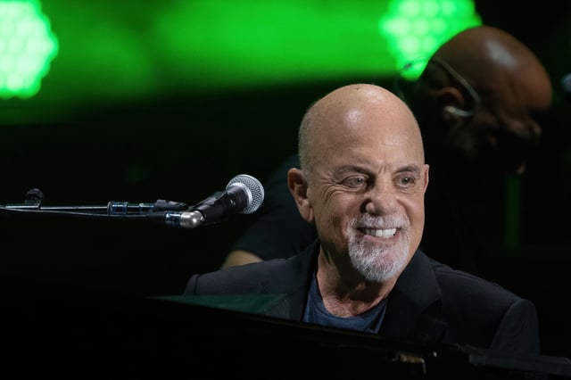 Billy Joel performs during a concert at the Formula One Grand Prix at Circuit of the Americas in Austin, Texas, on Oct. 23, 2021.