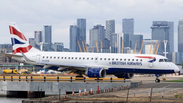 The British Airways flight was going to London City airport from Florence.