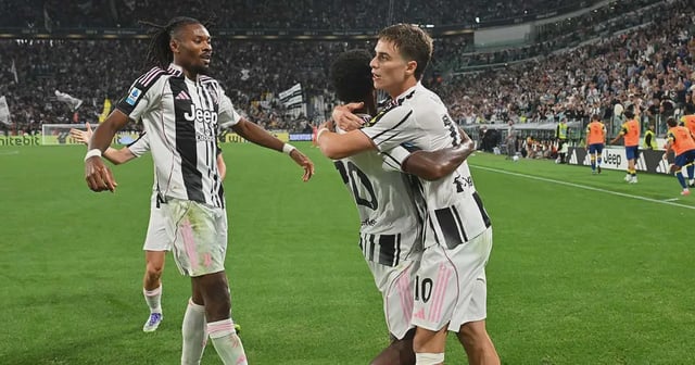 Jugadores de la Juventus celebrando.