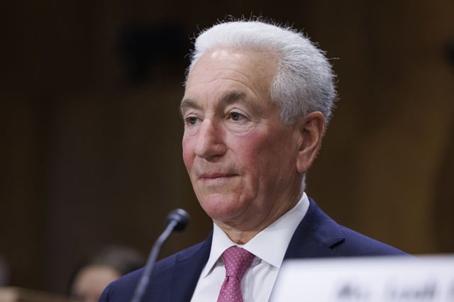 Charles Kushner, nominee to be US Ambassador to France and Monaco, testifies during a hearing on their nomination in a Senate Foreign Relations Committee hearing in Washington DC on Thursday, May 1, 2025. (Photo by Aaron Schwartz/Sipa USA)