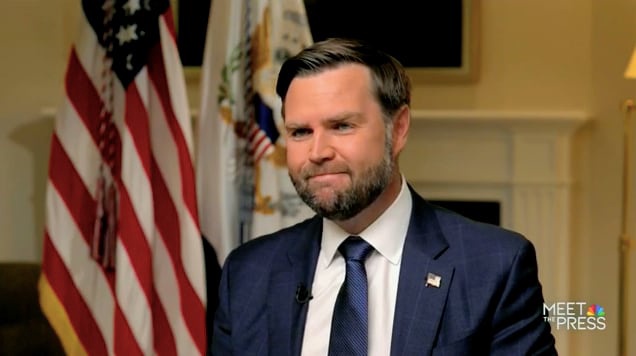 JD Vance cracked a smile when asked about his political future.