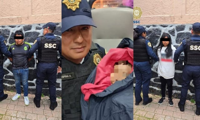 Detienen a pareja por abandono de bebé en Tacubaya, CDMX