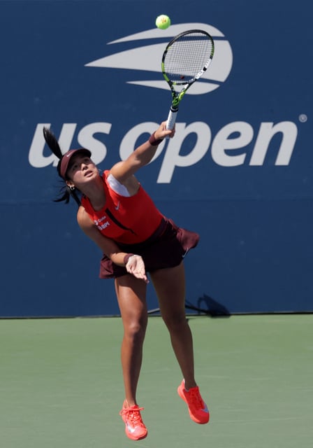 Tennis - U.S. Open - Flushing Meadows, New York, United States - August 24, 2025 Philippines' Alexandra Eala in action during her first round match against Denmark's Clara Tauson REUTERS/Jeenah Moon