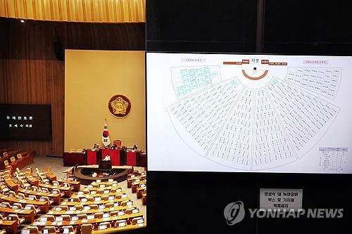 People Power Party Rep. Cho Bae-sook speaks during a filibuster opposing a revision to the Commercial Act at the National Assembly in western Seoul on Aug. 24, 2025. (Yonhap)