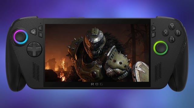 An image about ROG Xbox Ally X runs DOOM: The Dark Ages at 1080p 70 FPS with ray-tracing