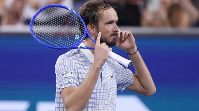 Daniil Medwedew verlor die Fassung