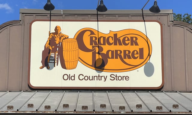 Cracker Barrel's decision to switch to a more streamlined version has sparked controversy among conservative activists.