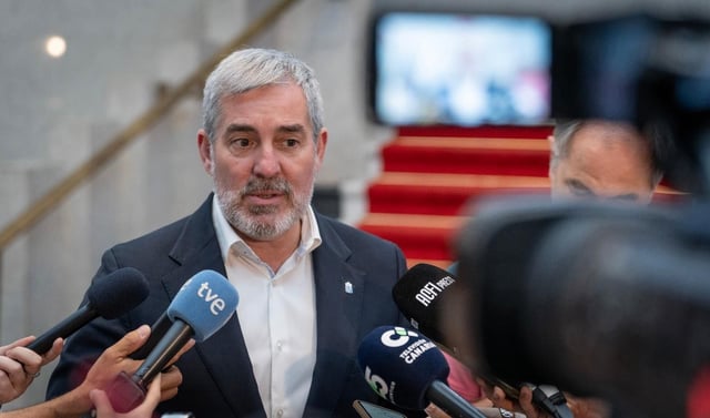 El presidente de Canarias, Fernando Clavijo.