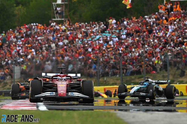 Charles Leclerc and George Russell are closing on Max Verstappen