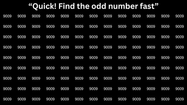 Find the odd number.