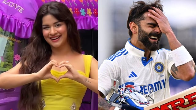 Avneet Kaur and Virat Kohli