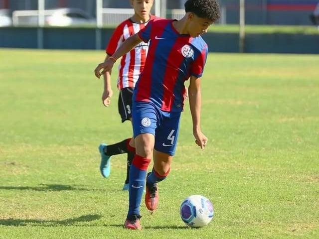 Santiago Valentino Guzmán Zanni tenía 15 años y jugaba en las divisiones inferiores de San Lorenzo. Foto: San Lorenzo