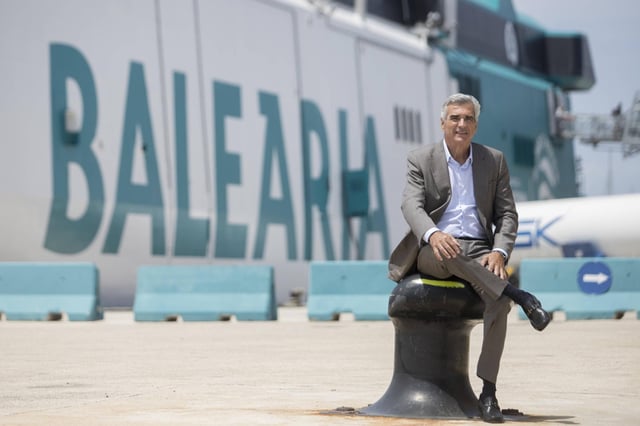 Adolf Utor, presidente de Baleària, en Denia