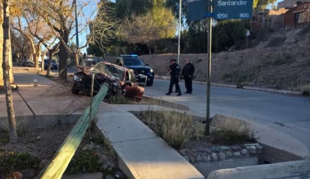 Salió de la cárcel, agredió a su expareja y terminó detenido tras chocar en una persecución policial. (Gentileza)