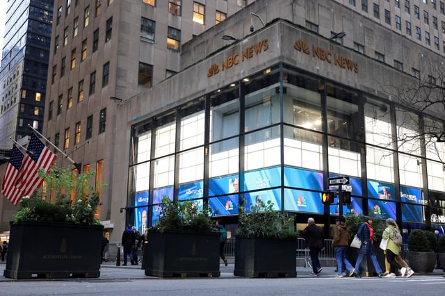 A view shows the NBC News building in New York City, New York U.S., November 20, 2024. REUTERS/Kent J Edwards/File Photo