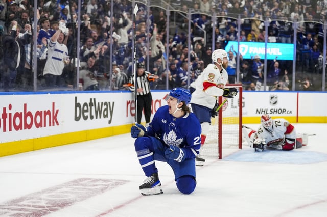Matthew Knies, Toronto Maple Leafs (Photo by Kevin Sousa/NHLI via Getty Images)