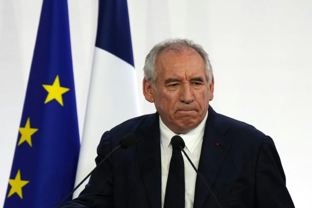 Francois Bayrou lors de sa conférence de presse à Paris le 25 août 2025