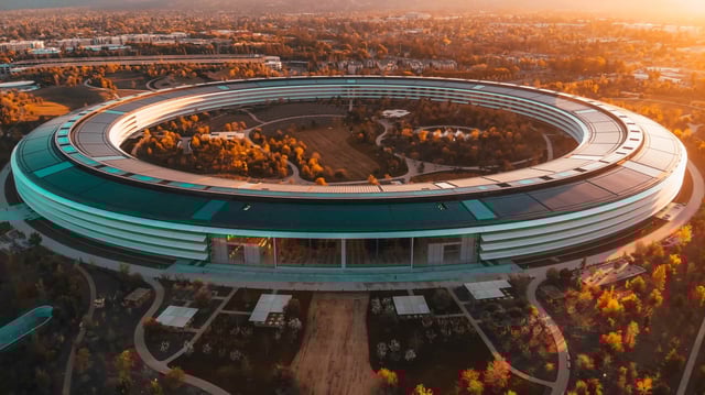The Apple Park headquarters filmed at sunset | Image: Carles Rabada/Unsplash