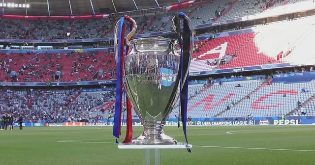 Trofeo de la Champions League en Múnich.