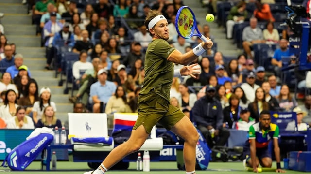 US Open player Casper Ruud voices concerns about lingering cannabis odor in New York. (AP Photo/Yuki Iwamura)