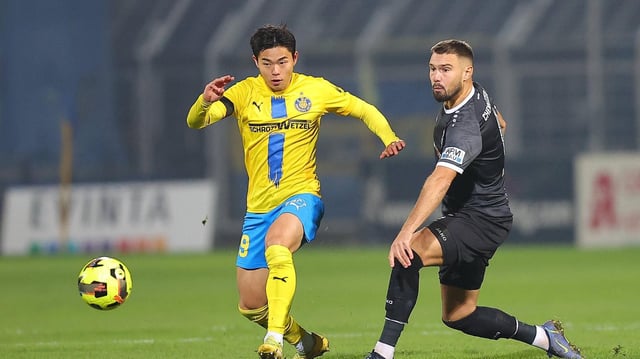 Min-gi Kang 29, Lok und Niclas Erlbeck 6, Chemnitz