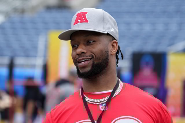 Feb 1, 2025; Orlando, FL, USA; Houston Texans running back Joe Mixon (28) during AFC Practice for the Pro Bowl Games at Camping World Stadium. Mandatory Credit: Kirby Lee-Imagn Images/File Photo