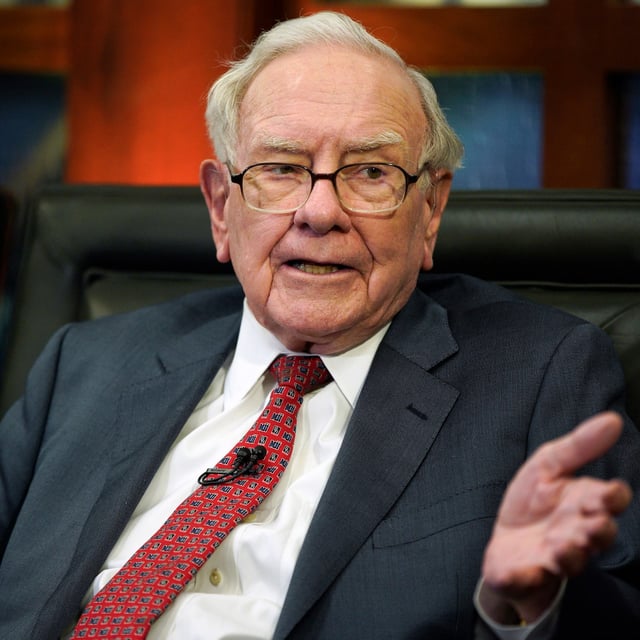 FILE - Berkshire Hathaway Chairman and CEO Warren Buffett speaks during an interview with Liz Claman on Fox Business Network's "Countdown to the Closing Bell," May 7, 2018, in Omaha, Neb. (AP Photo/Nati Harnik, File)
