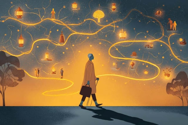 Researchers also found that people with higher purpose tended to experience cognitive decline later than those with lower purpose. Credit: Neuroscience News