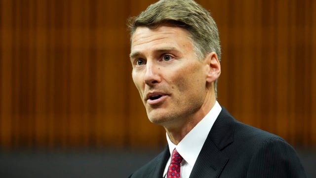 Minister of Housing and Infrastructure Gregor Robertson is responsible for the Canada Infrastructure Bank, which is helping finance the purchase of four new electric-diesel ships from a Chinese contractor.