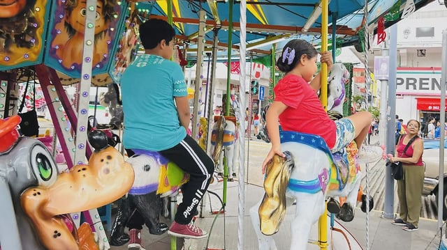 Podrán disfrutar de juegos mecánicos y brincolines en la tradicional feria ubicada en el centro de Tapachula 