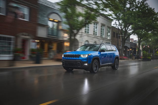 The 2026 Jeep Cherokee midsize SUV goes on sale in late 2025. Prices will start at $35,000, excluding $1,995 destination charge.
