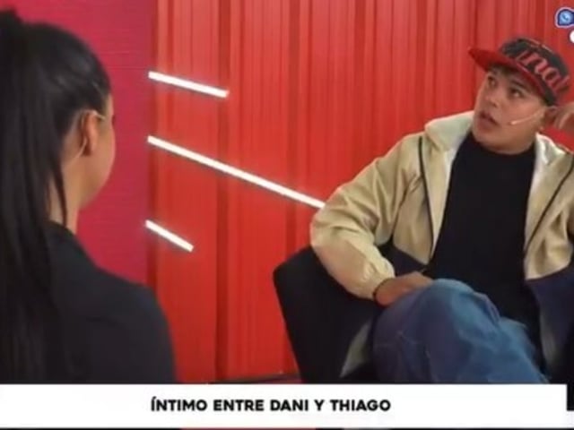 Daniela Celis entrevistó a Thiago Medina. Foto: captura video.