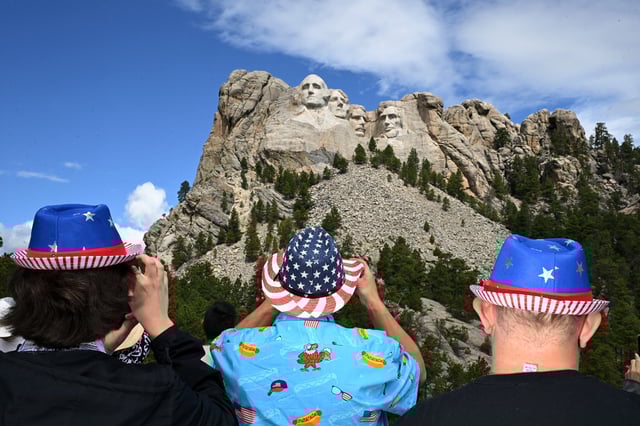 Mount Rushmore National Memorial on Thursday July 04, 2024 in Keystone, SD. 