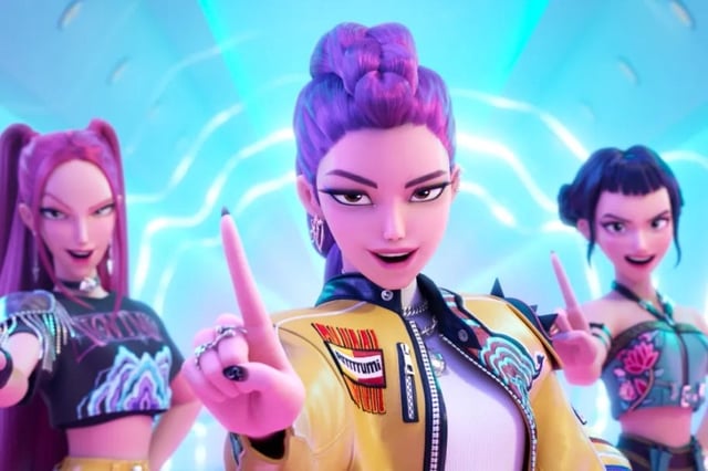 A still from "KPop Demon Hunters" is seen in this image provided by Netflix. (PHOTO NOT FOR SALE) (Yonhap)