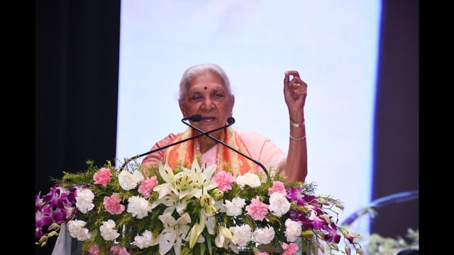 Governor Anandiben Patel at the 44th convocation ceremony of Deen Dayal Upadhyay (DDU) Gorakhpur on Monday (Sourced)