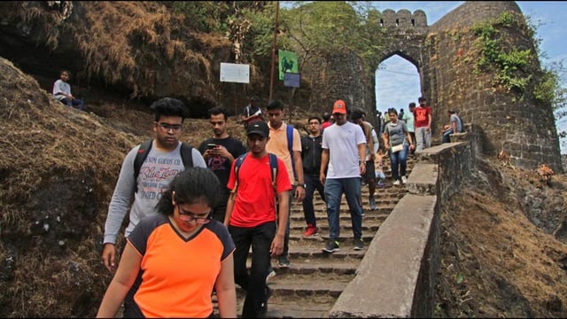 After intensive five-day search, the 24-year-old youth reported missing from Sinhagad Fort (in pic) last week was found at Tanaji Cliff area on Sunday evening, officials said. (HT FILE)