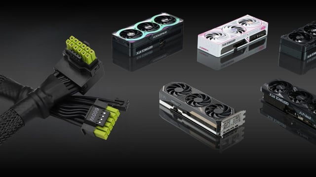 An image about ASRock's new 16-pin GPU power cable eliminates the risk of melting cables
