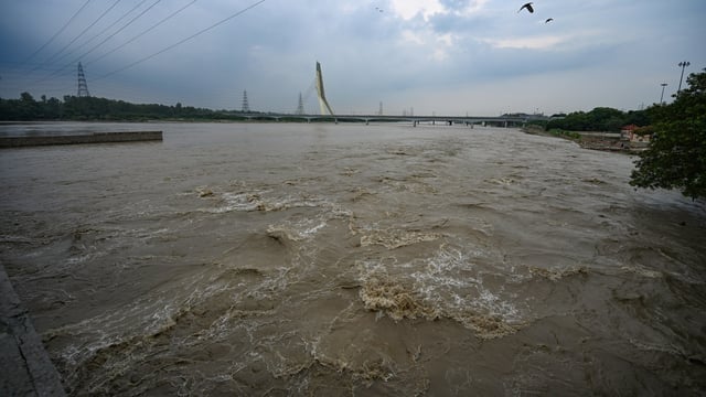 Areas including Baba Khadak Singh Marg, ITO, and the Yamuna River witnessed intense showers.