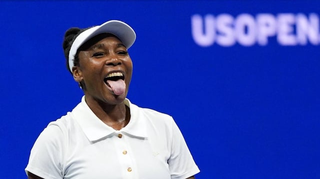 Venus Williams in ihrem Spiel gegen Karolina Muchova