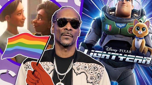 El rapero Snoop Dogg desató polémica al confesar su incomodidad por la representación LGBTQ+ en la película infantil Lightyear. / Foto: Especial